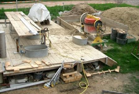 Selbstgebautes Podest